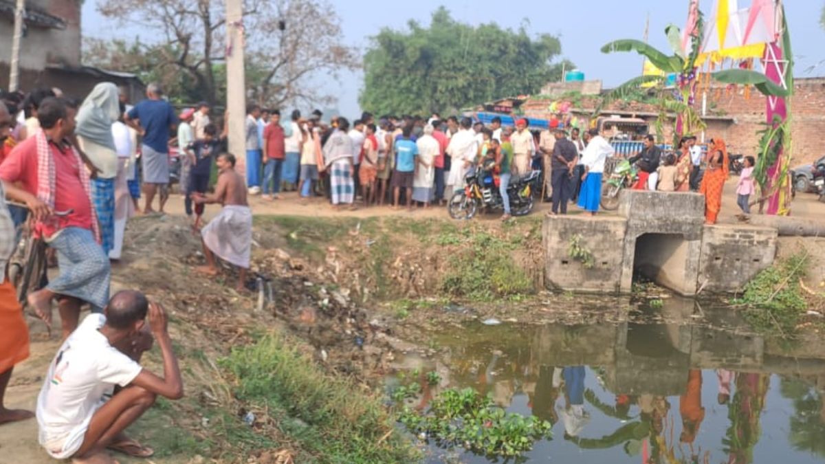 tragedy at chhath ghat youth drowns in lakhisarai