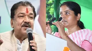 दिलीप जायसवाल और कविता पासवान।