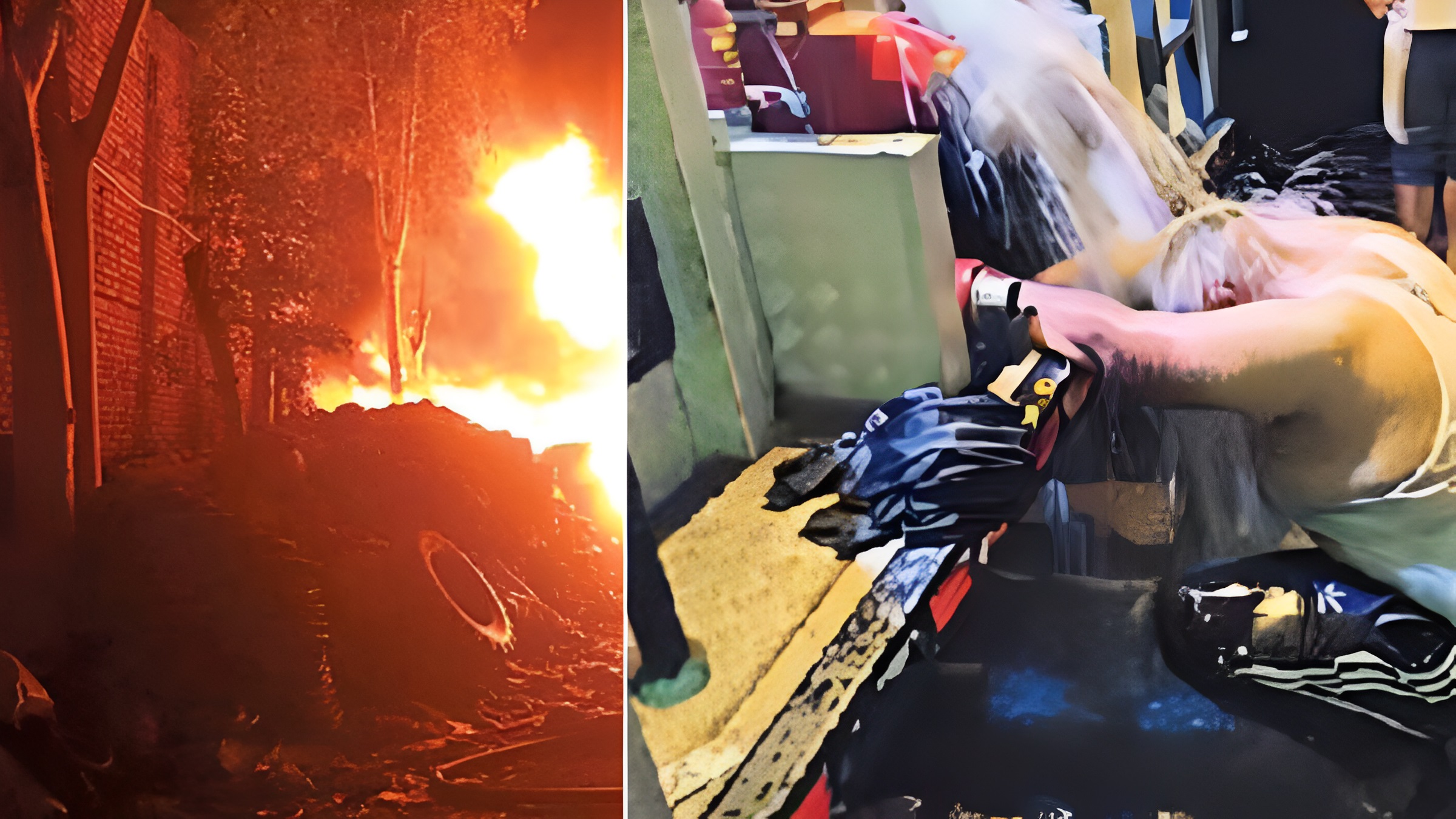 massive fire engulfs tire warehouse in jalandhar causes huge losses