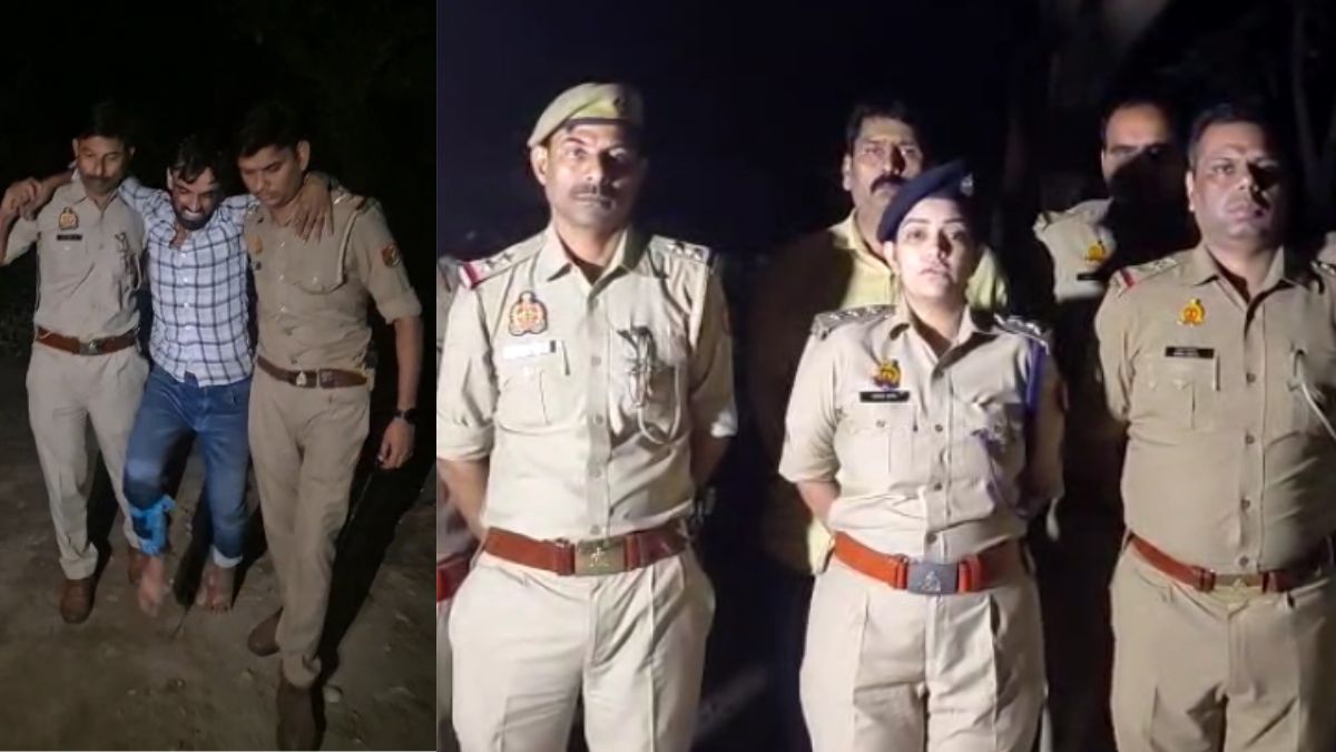ghaziabad four arrested after encounter for auto robberies