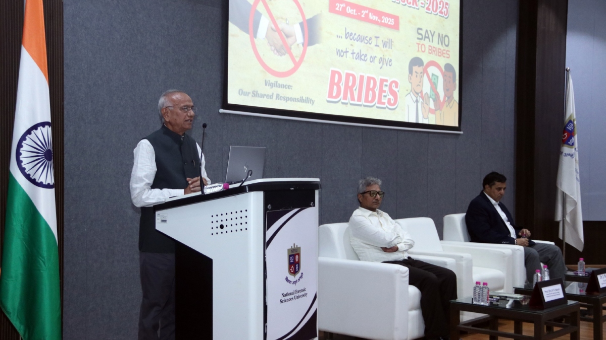 vigilance awareness week 2025 special lecture at nfsu gandhinagar