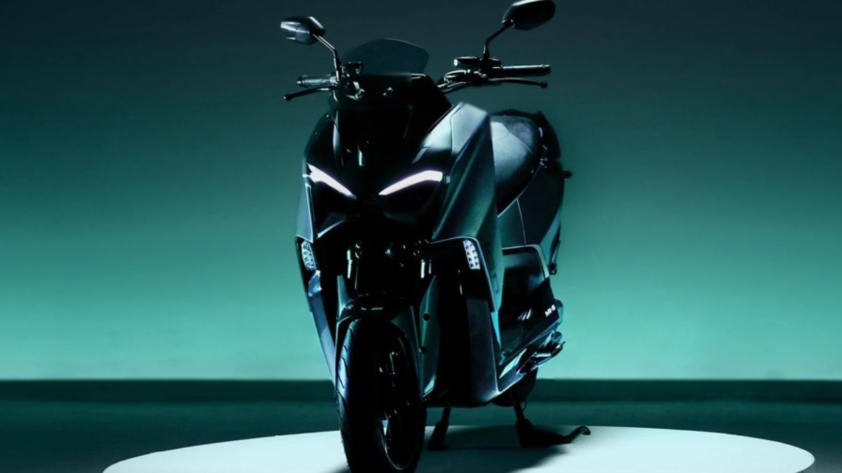 tvs m1s launching maxi electric scooter with 7inch tft display and 150km range