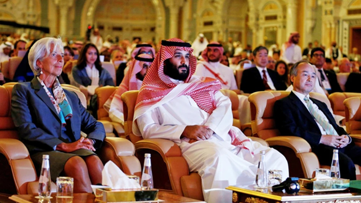 billions of dollars in investment at stake as saudi arabia woos investors in davos of the desert