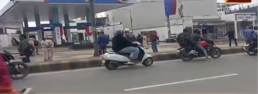 petrol leak at hpcl petrol pump in ajmer creates panic