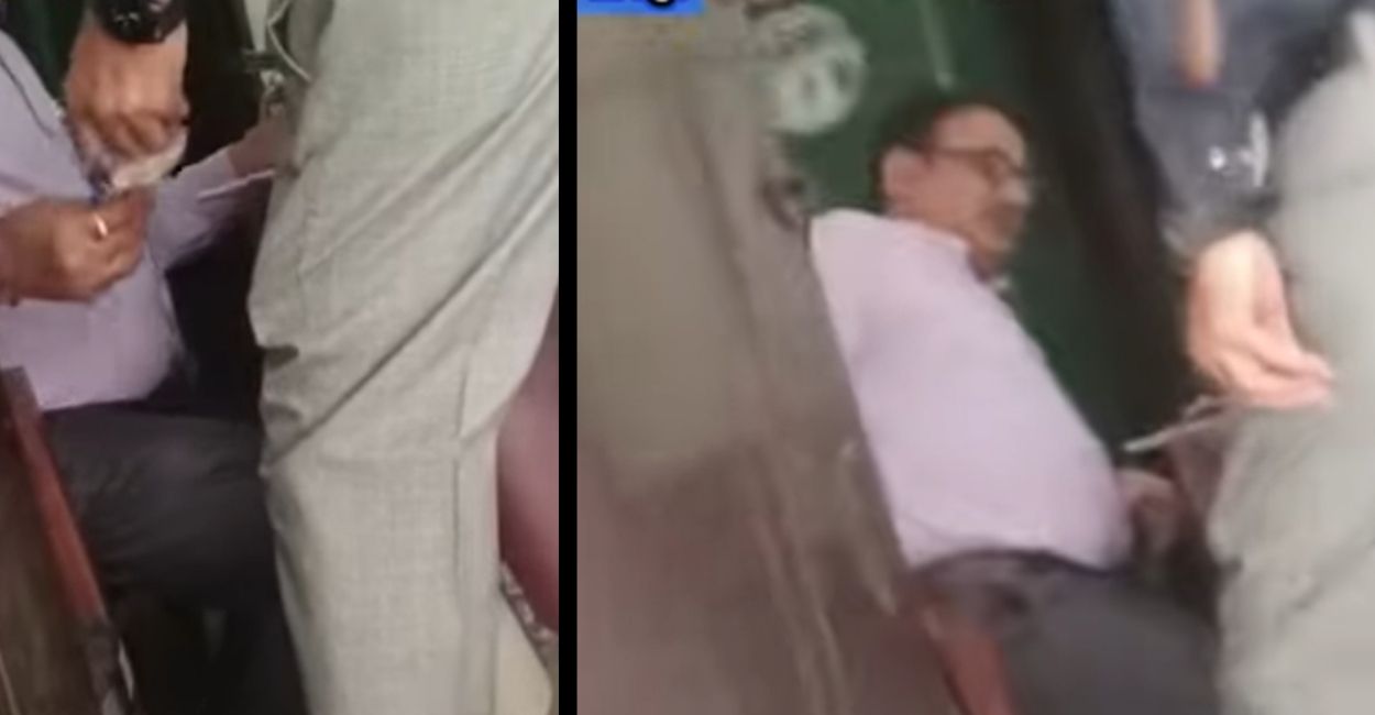 video of kanpur tehsildar taking money in judicial office goes viral dm orders probe