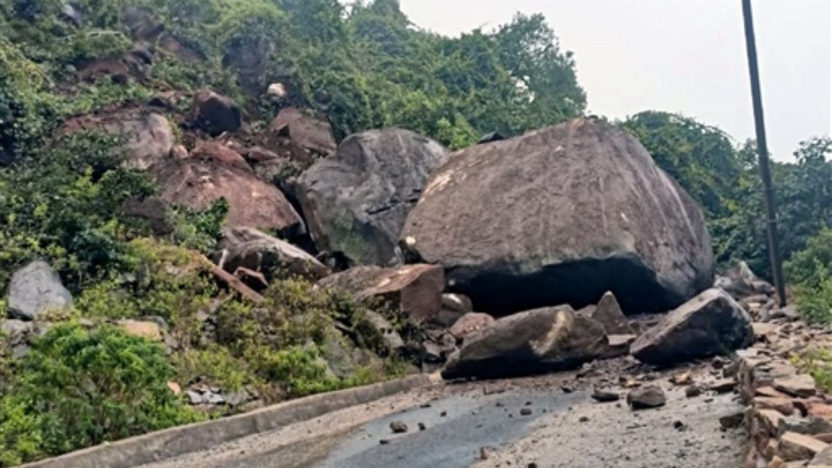 cyclone montha impact odisha disrupted by landslides train cancellations