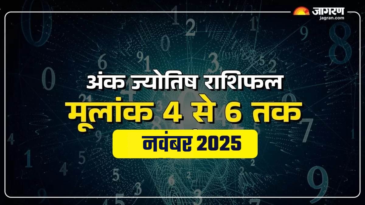 monthly numerology horoscope november 2025 for mulank 4 to 6 forecast
