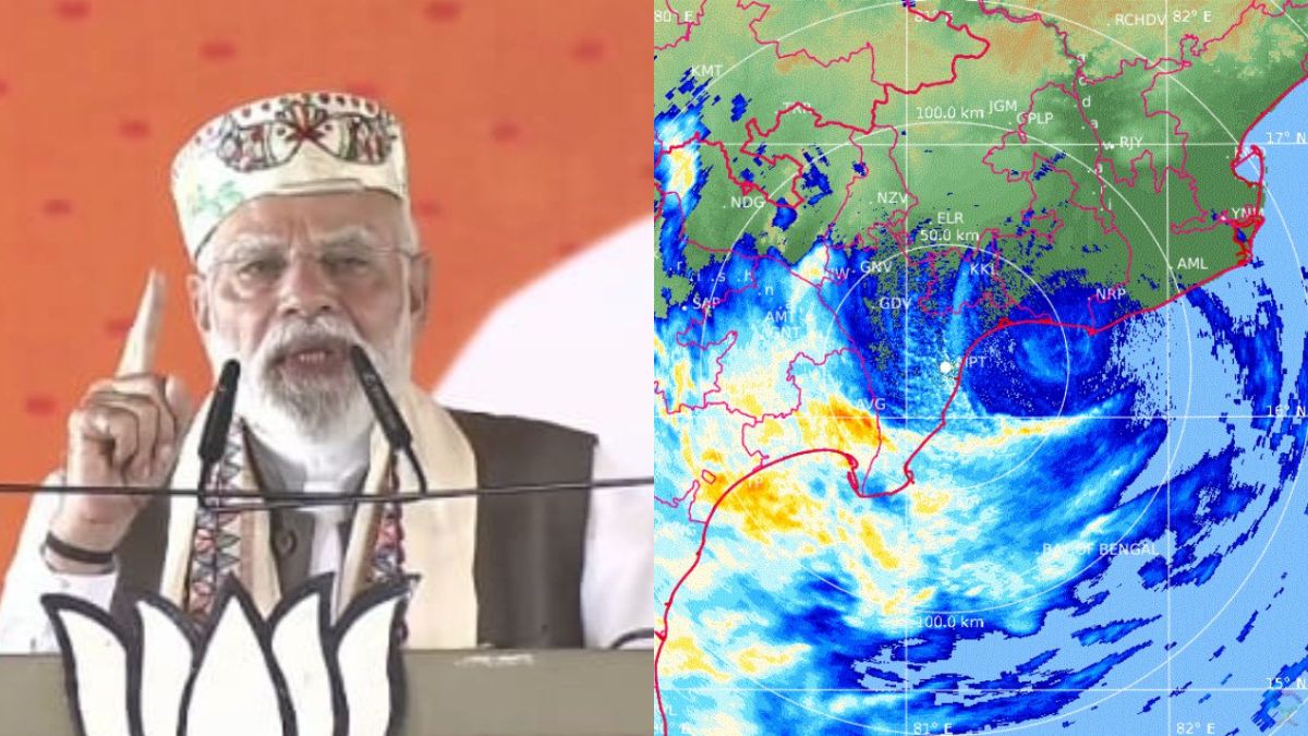 will cyclone montha spoil pm modi rally meteorological department released report