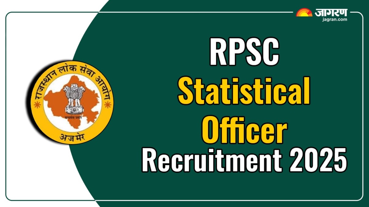 rpsc so recruitment 2025 registration start for statistical officer candidate can apply till this day