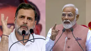 कांग्रेस सांसद राहुल गांधी और प्रधानमंत्री नरेंद्र मोदी। PTI