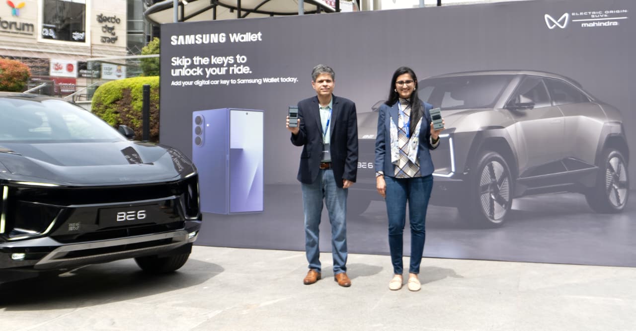 samsung wallet integrates digital car key for new mahindra evs
