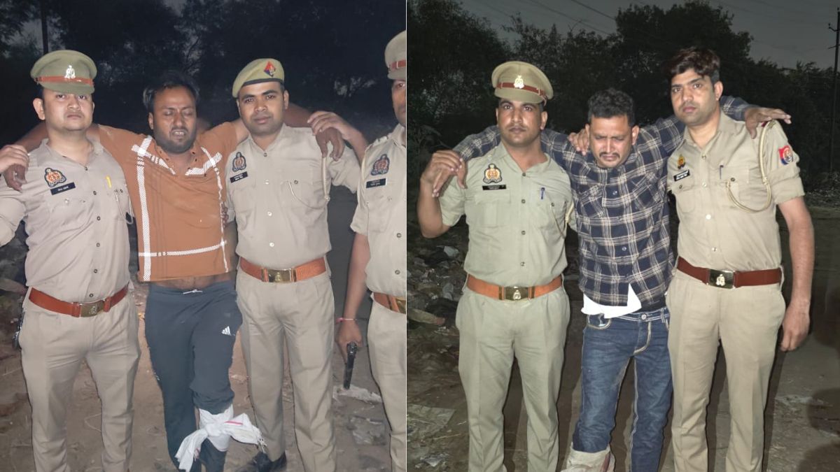 ghaziabad three arrested after encounter for auto rickshaw robberies