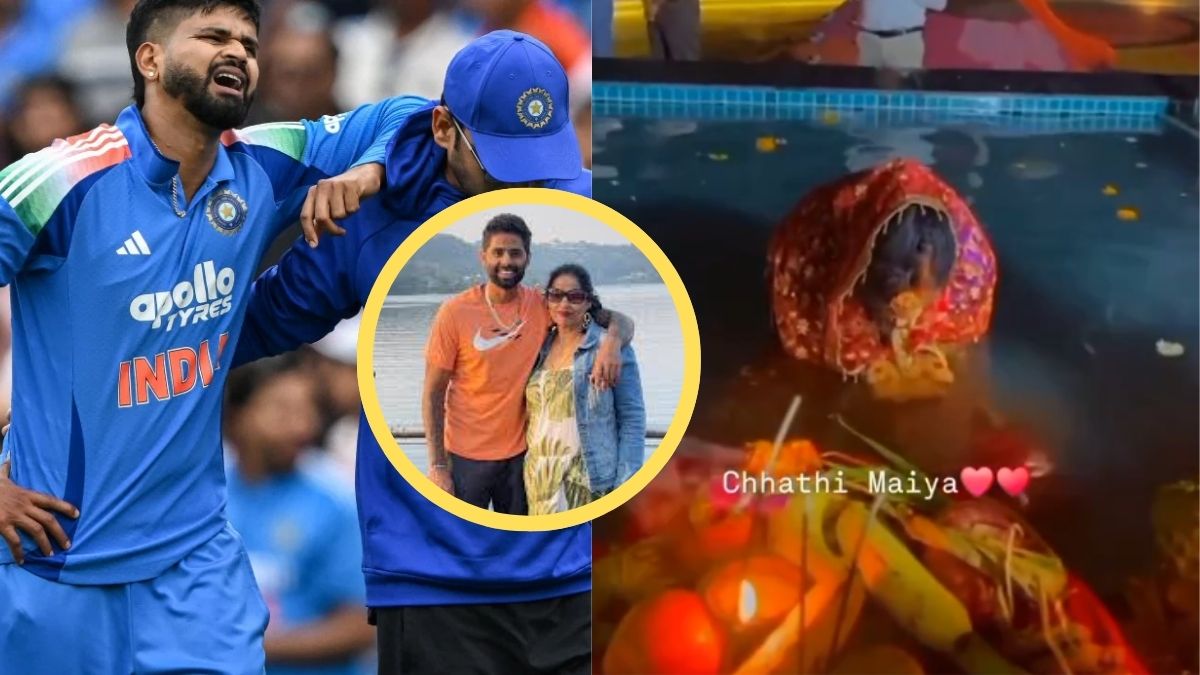 suryakumar yadav mother prays for shreyas iyer speedy recovery during chhath puja watch video