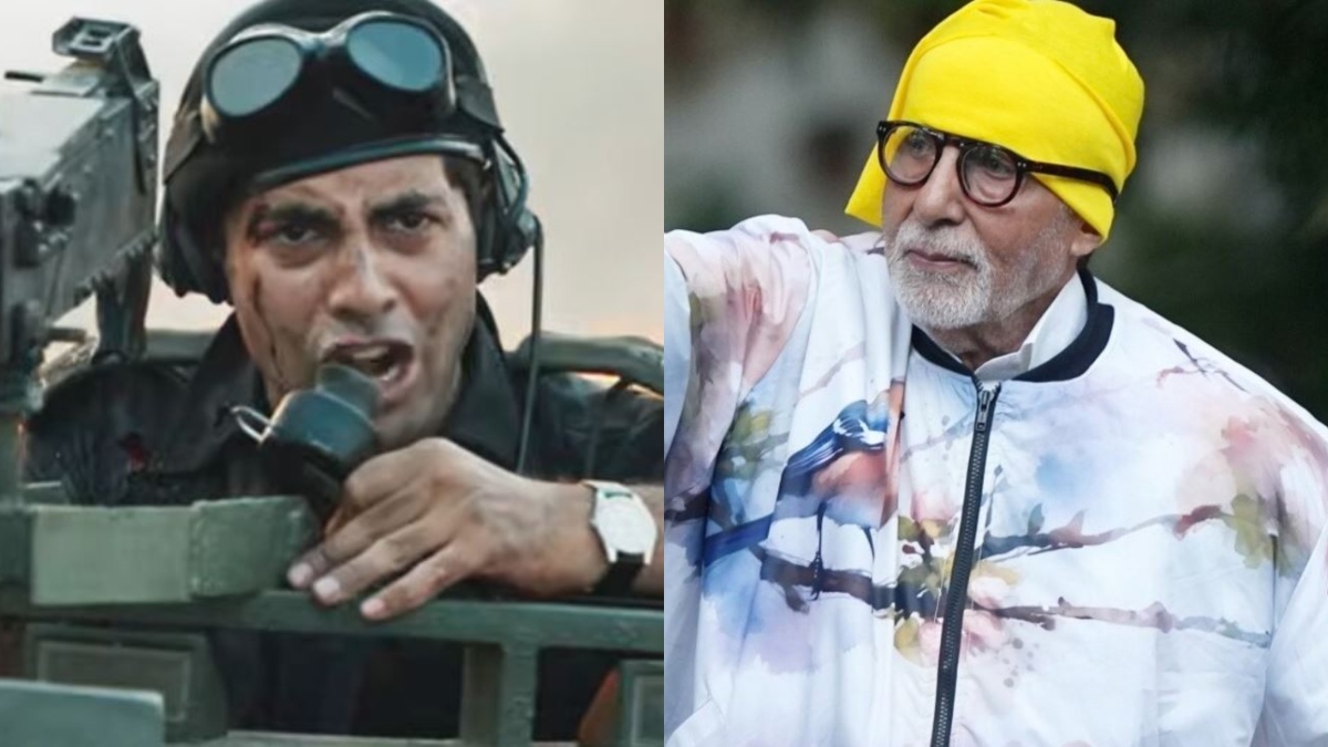 amitabh bachchan gets emotional to watch grand son agastya nanda movie ikkis trailer