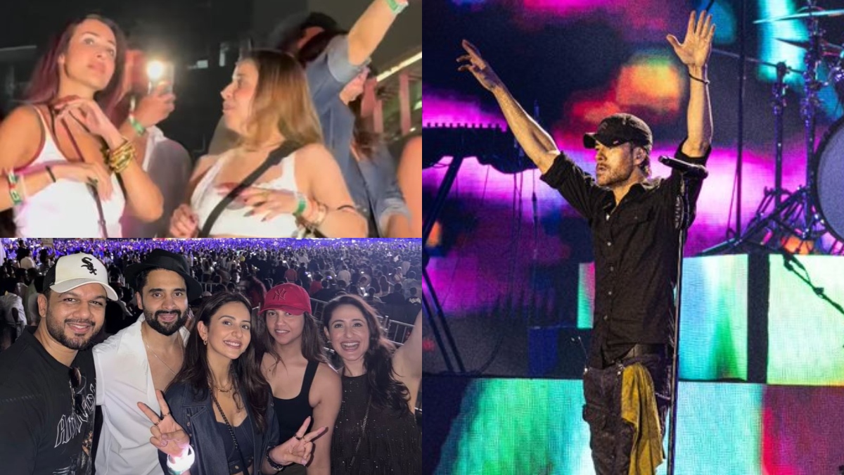 enrique concert in mumbai malaika arora vidya balan to rakul singh enjoys the music show