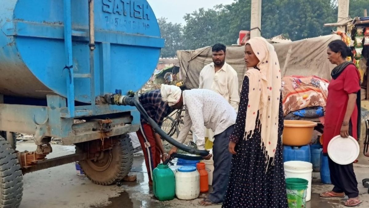 faridabad water crisis residents pay for sweet water receive salty supply