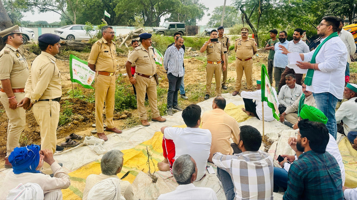 farmers protest underpass construction over unilateral decision