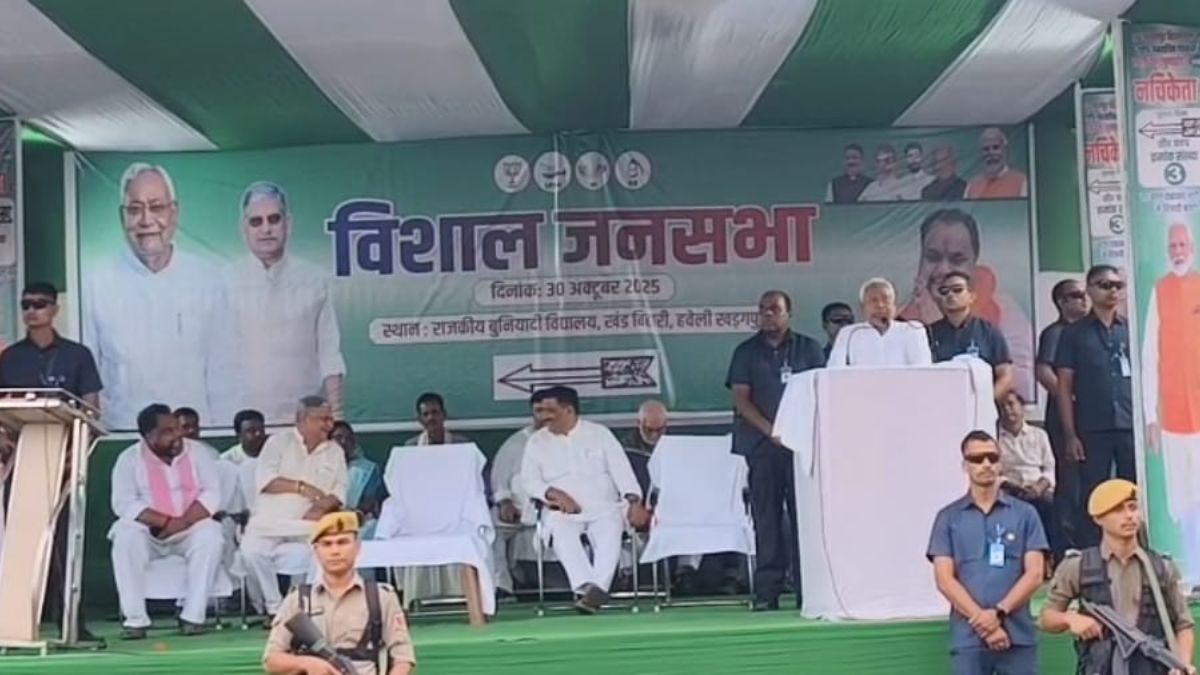 nitish kumar urges support for nda highlights development in bihar