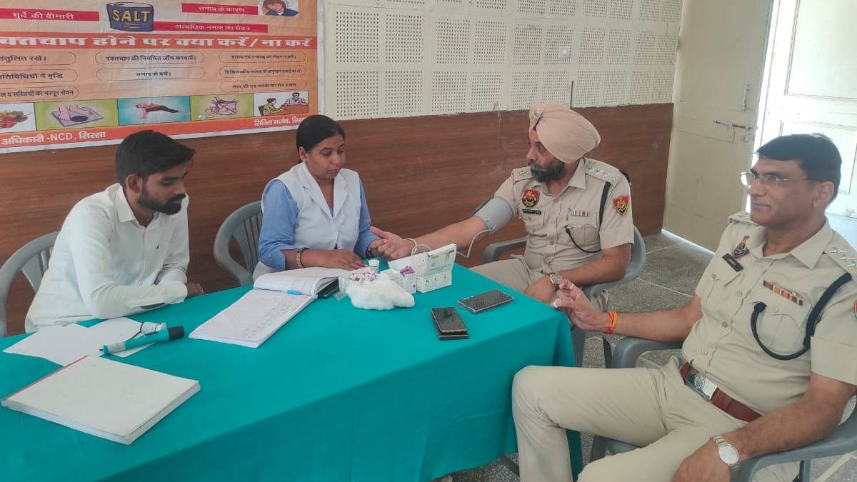 police health checkup camp organized in sirsa