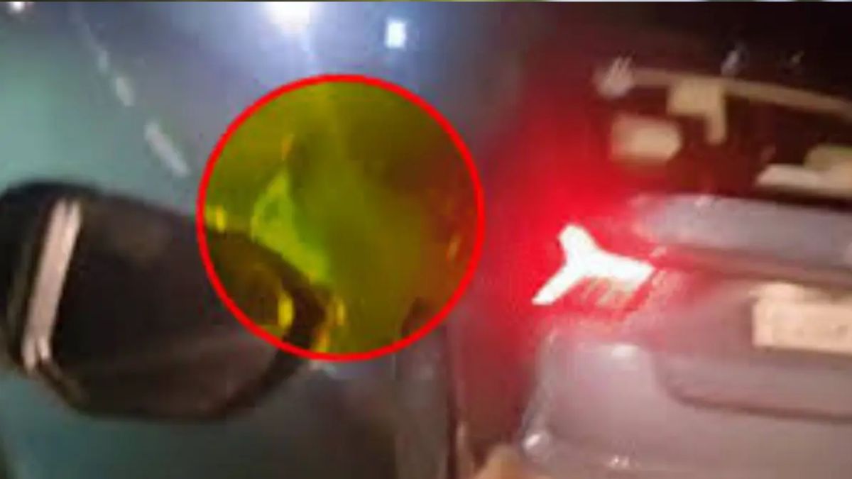 gujarat hit and run drunk teacher drags biker for 4km