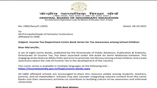 सीबीएसई ने स्कूली छात्रों के लिए जारी की मोटू पतलू कॉमिक सीरीज, इनकम टैक्स के प्रति किया जाएगा जागरूक