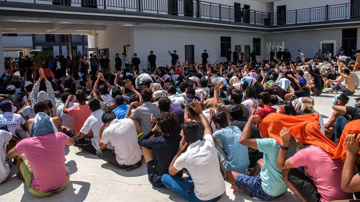 around 500 indians arrive in thailand from myanmar india preparing for their return home
