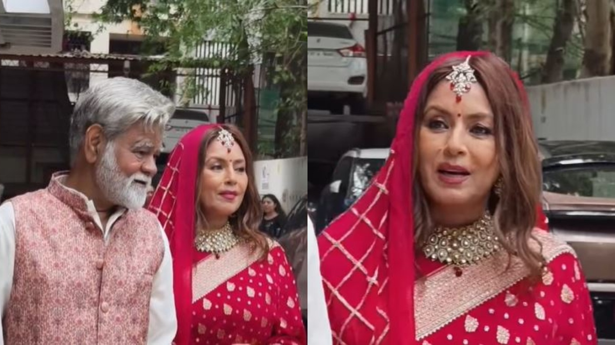 mahima chaudhry ties the knot with sanjay mishra as her photos goes viral in bridal look watch video