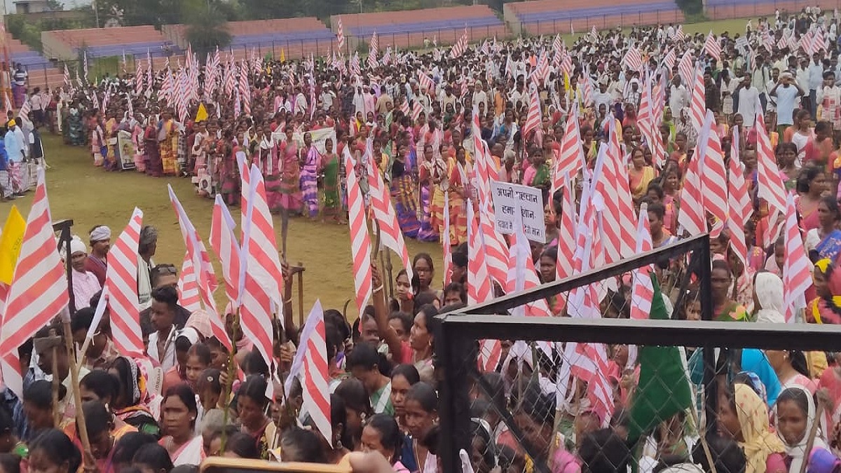 jharkhand tribal protest community rally against kurmi inclusion