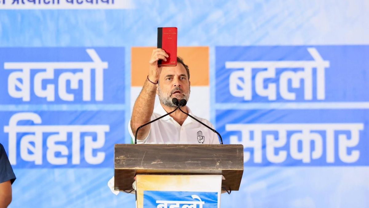 rahul gandhi slams bihar government promises change and development