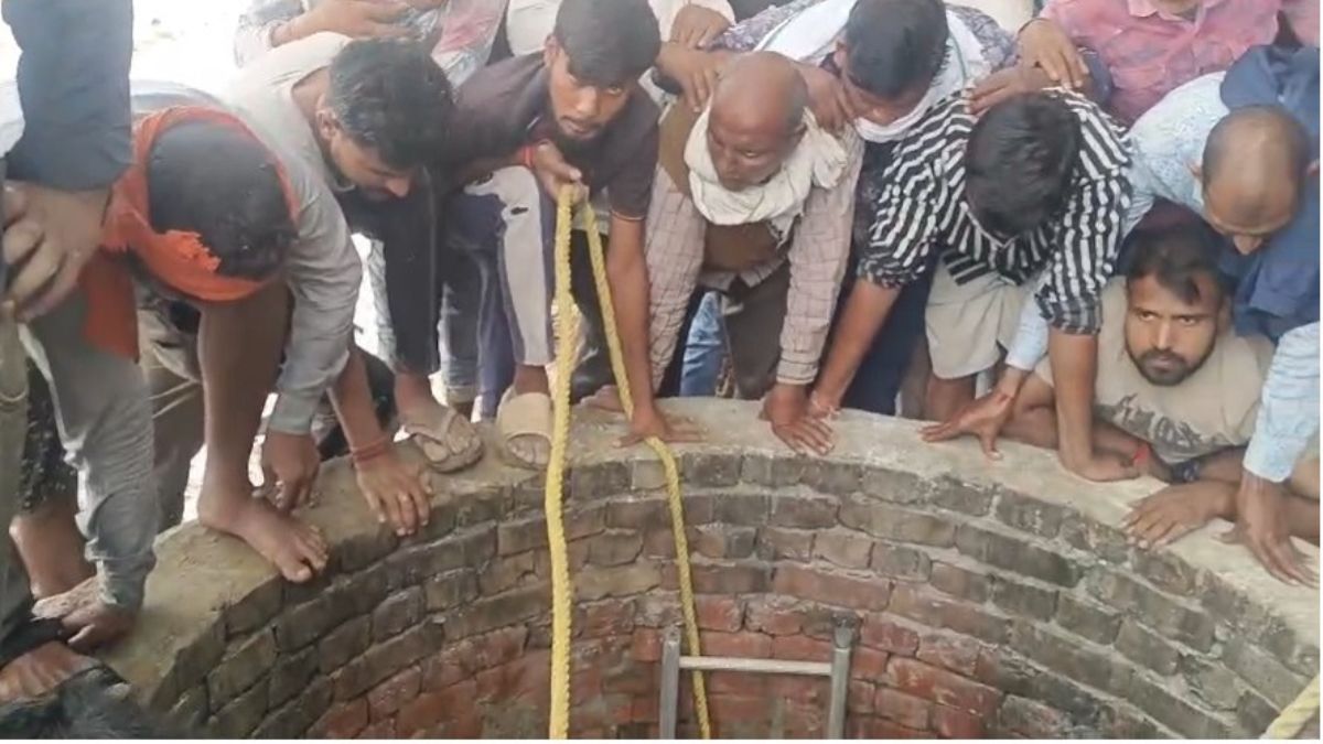 child falls into well in agra rescue operation underway