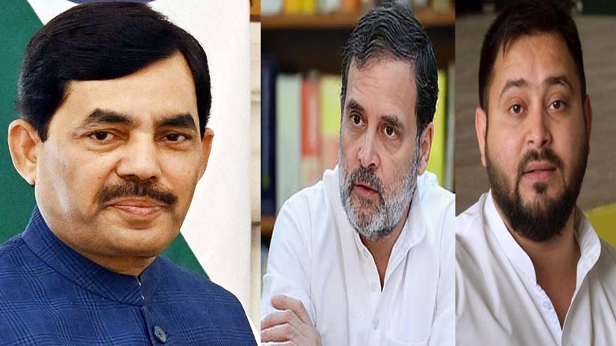 shahnawaz hussain big comment on rahul gandhi and tejashwi yadav over remarks on pm narendra modi and chhath puja