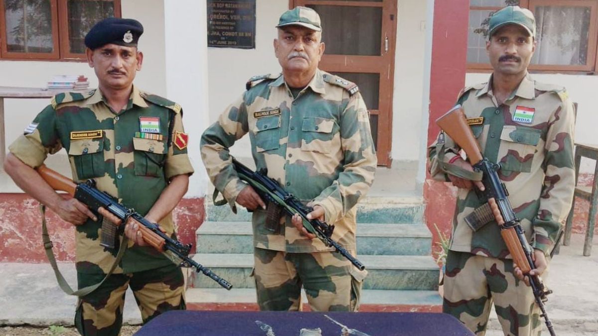 bsf foils four smuggling attempts seizes huge consignment of drugs including three drones