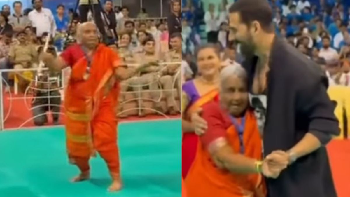 akshay kumar becomes fan of 88 year dadi doing martial art at 17th international kudo tournament