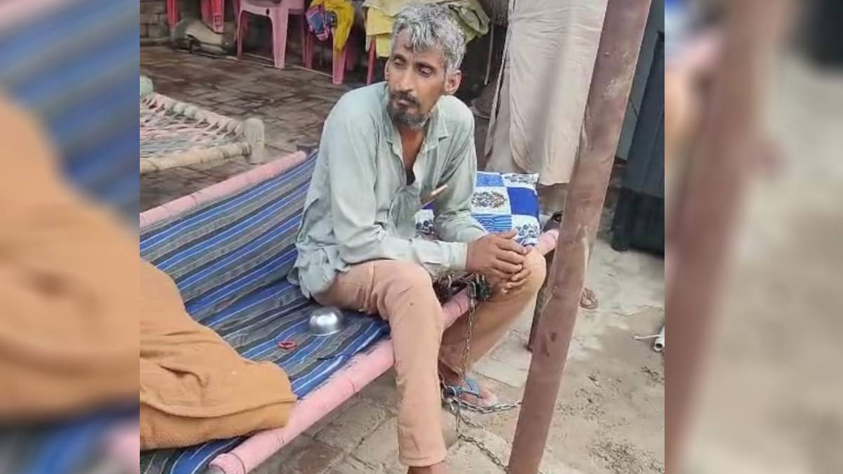 women commission took cognizance case of a mother and son being chained issued a notice and ordered an investigation