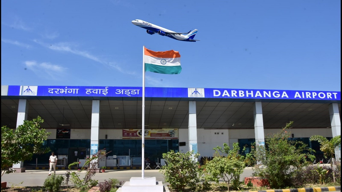 october was a historic month for passenger and aircraft traffic at darbhanga airport