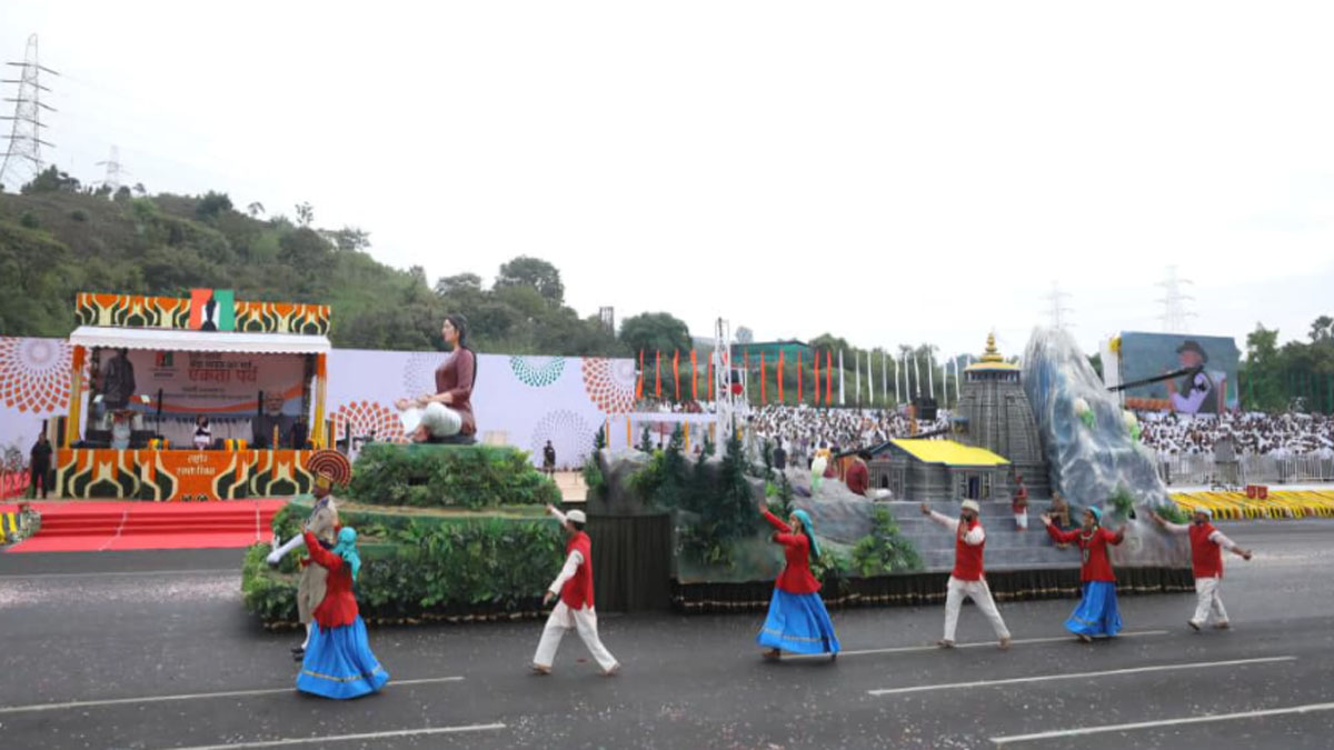 uttarakhand jhanki in ekta parade