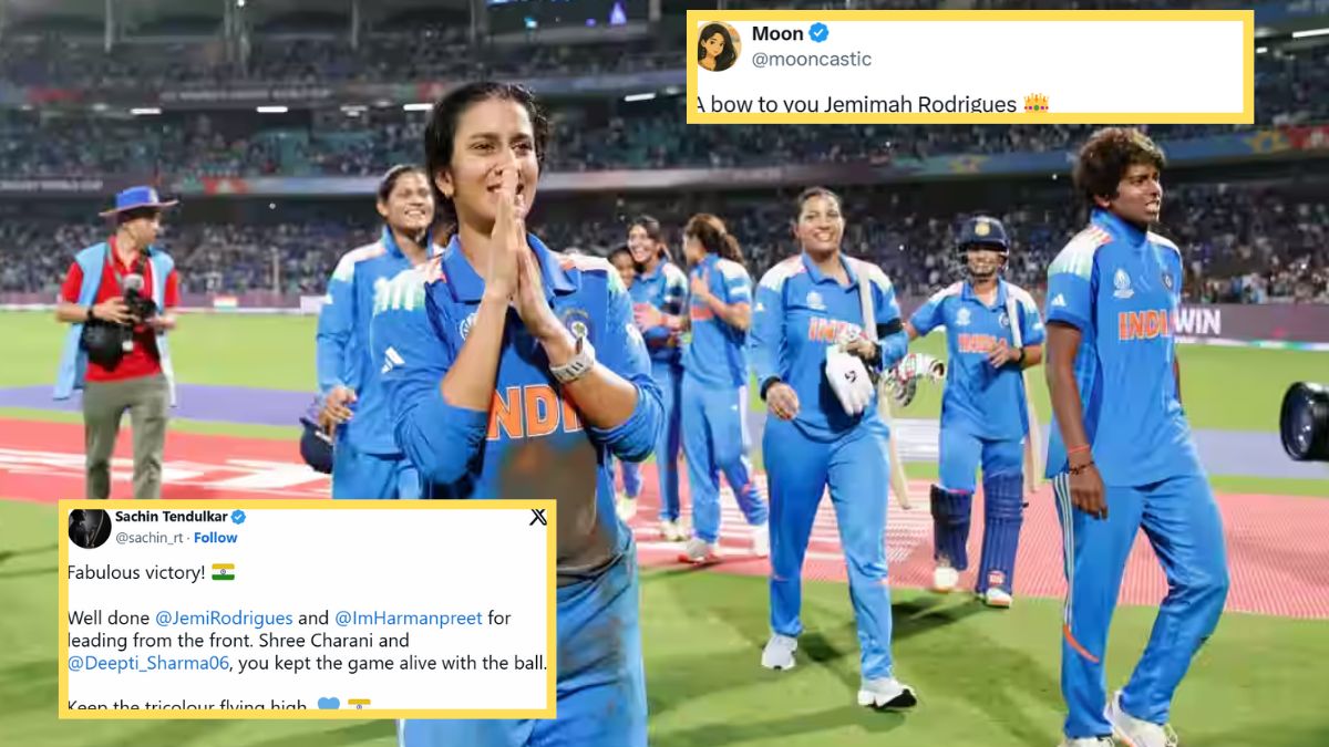 india reach icc women world cup final 2025 fans flood social media salutes jemimah rodrigues india historic win