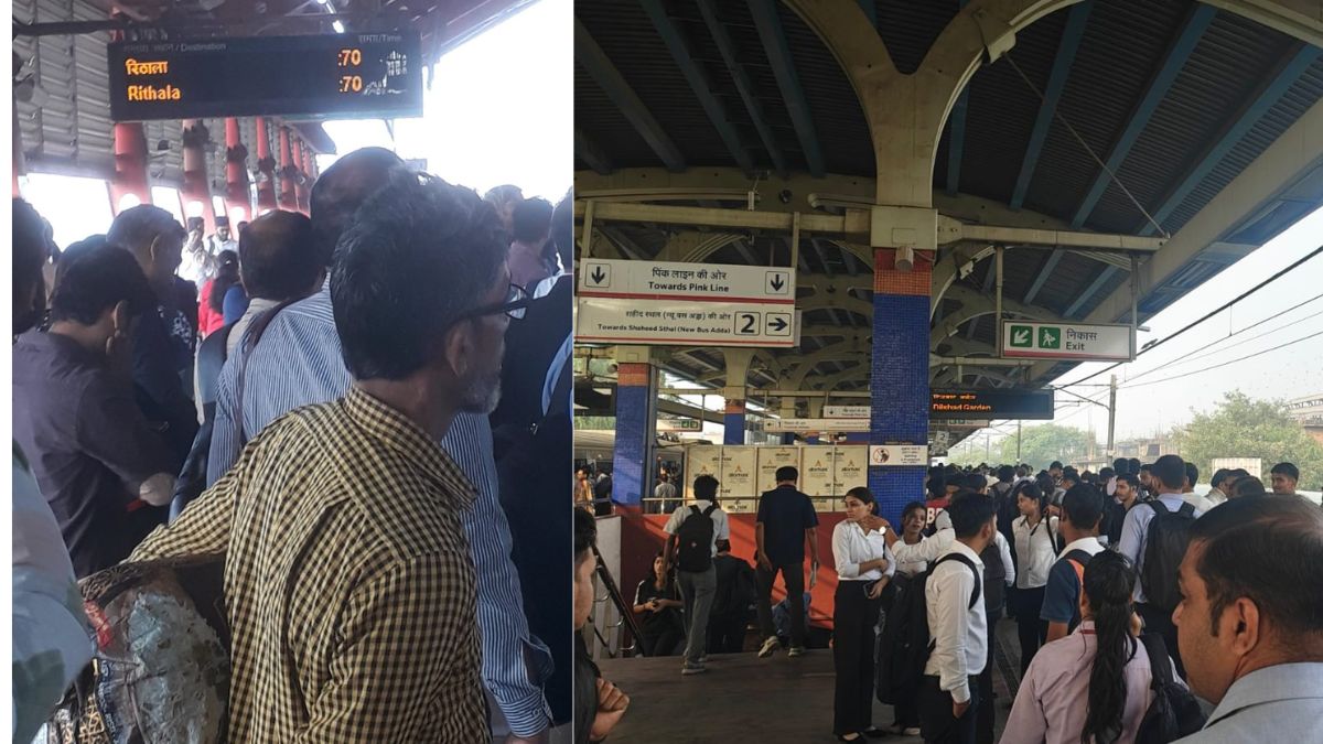 red line metro disruption signal failure causes delays in delhi