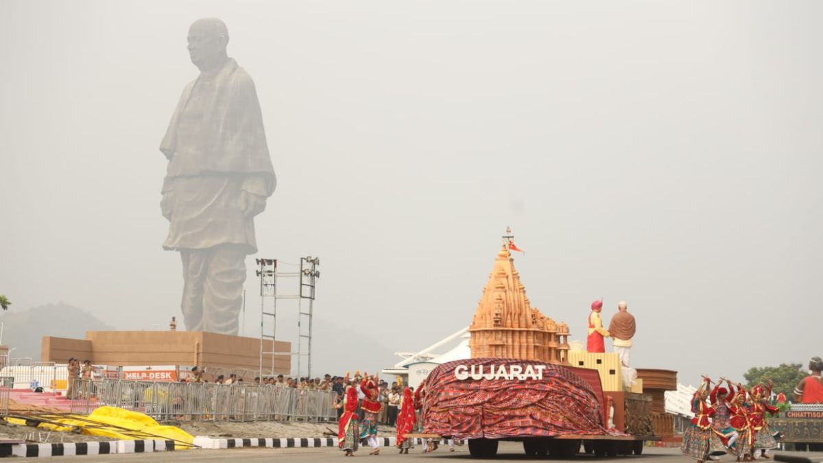 statue of unity ekta nagar celebrates sardar vallabhbhai patel 150th birth anniversary with grand celebrations with various events underway