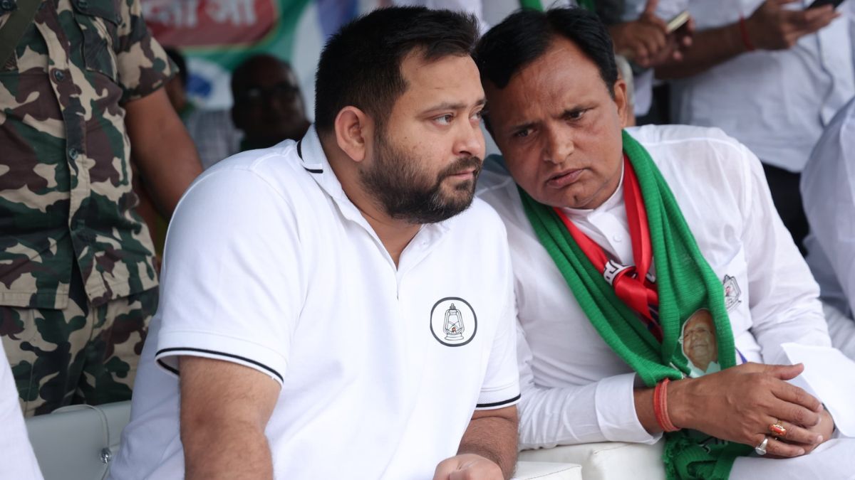 bihar rallies disrupted rain impacts rahul gandhi tejashwi yadav events