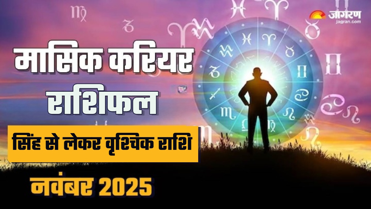 monthly career horoscope november 2025 leo to scorpio know lucky zodiac signs and future prediction in hindi