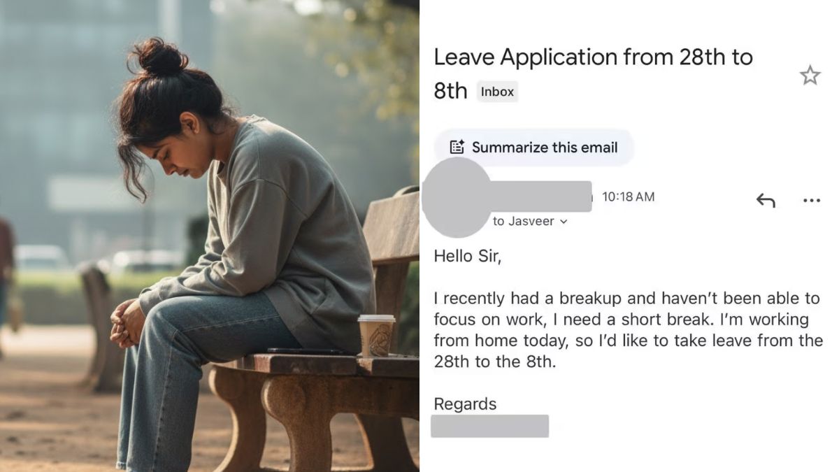 gen z employee viral breakup leave sparks debate on work life balance