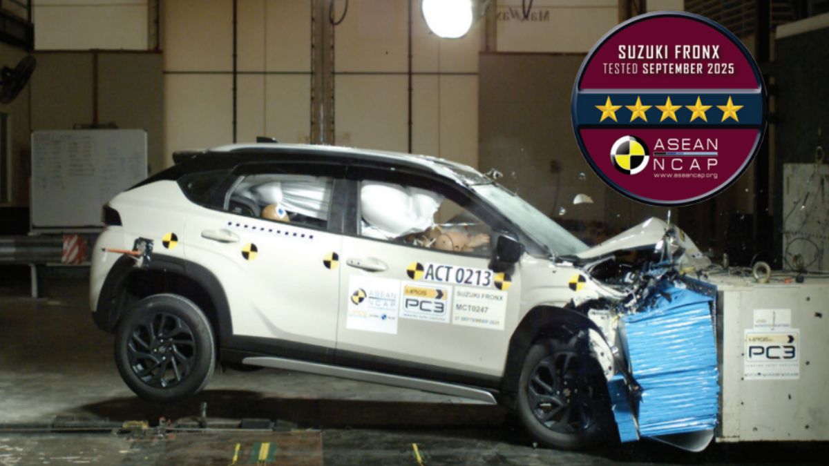 suzuki fronx scores 5star safety rating in asean ncap crash test