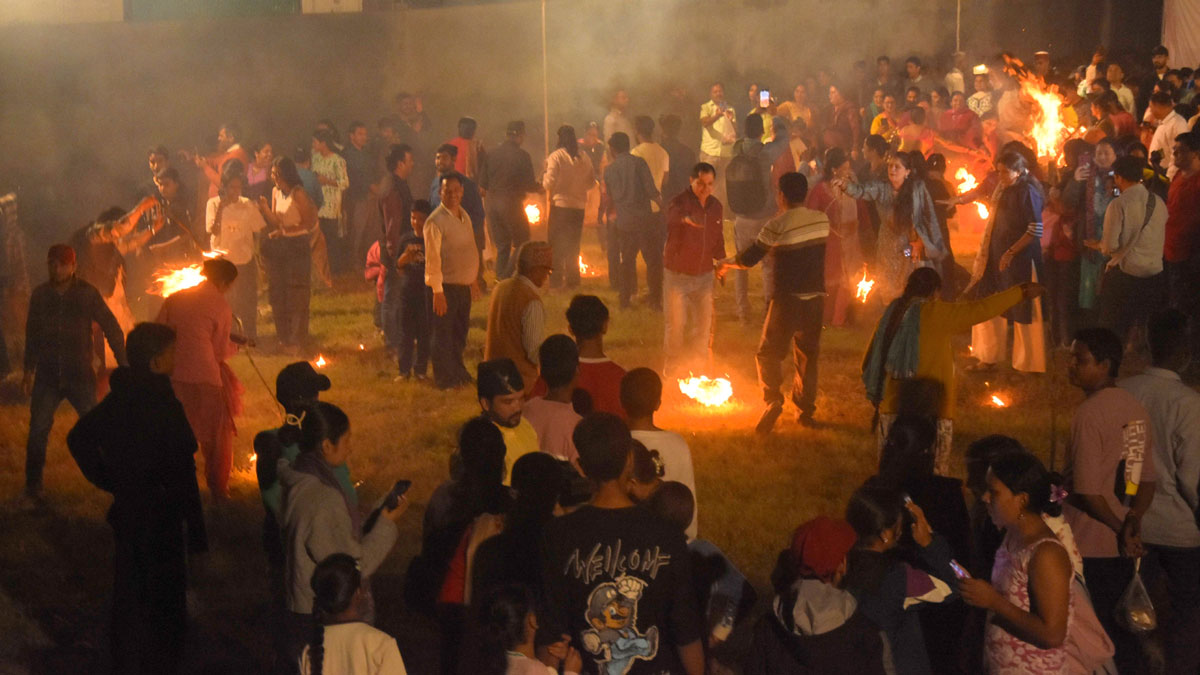 joy of igas spread in dehradun bhailo played by performing folk dance