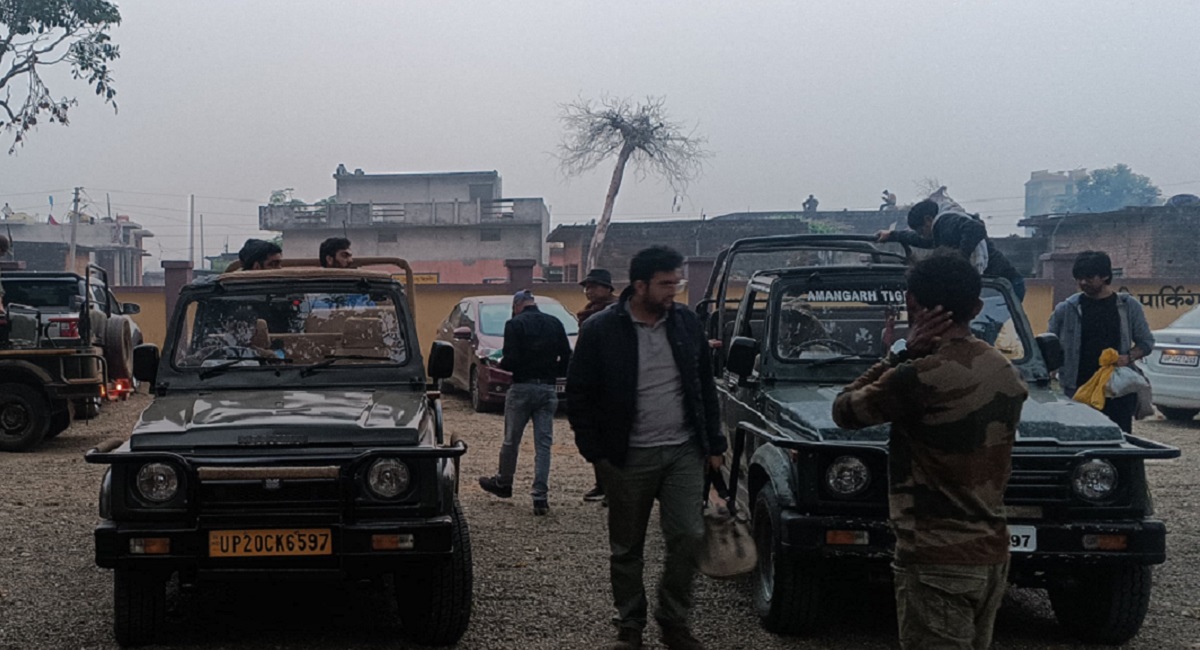 aman garh elephants and deer spotted on first day of tourist season