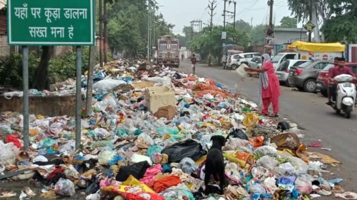 online fines for open waste dumping in manesar nagar nigam initiative