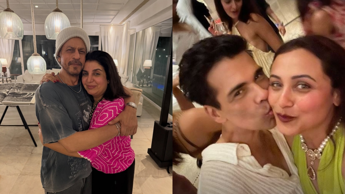 shah rukh khan birthday celebration farah khan shares photos with him and pooja dadlani