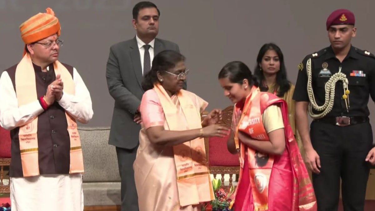 president of india droupadi murmu at patanjali university convocation
