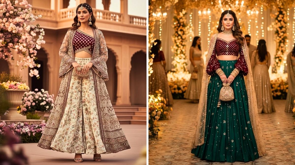 indowestern dresses get a trendy and stylish look this wedding season