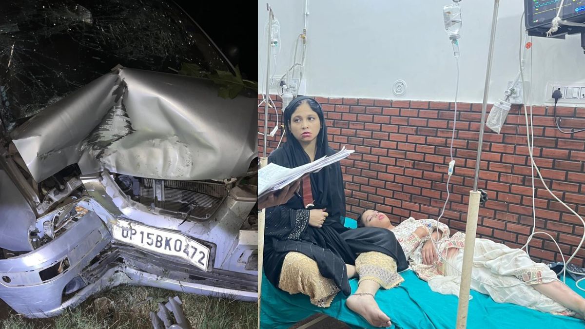 car accident in hapur two dead six injured after wedding